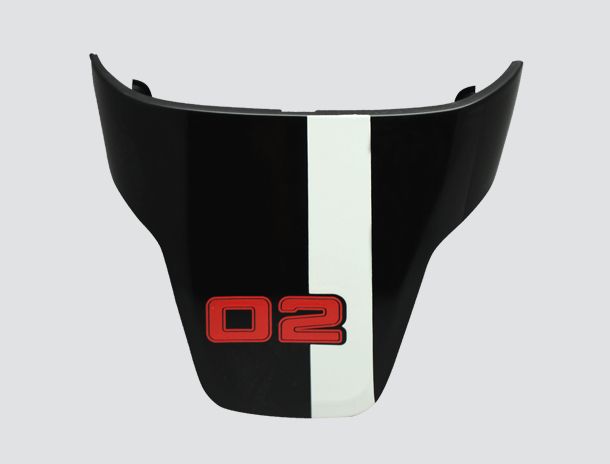 Pad printing on Steering wheel center trim
                                            