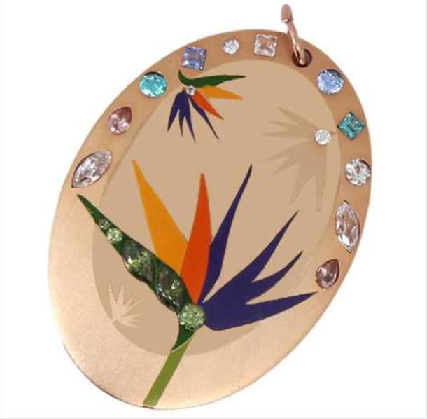 gold pendant printing |printed gold jewelry |designer gold pendant |custom printed gold jewelry |gold jewelry with color print |EPIC pad printing machine
                                        