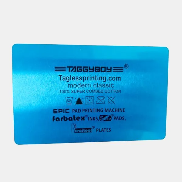 epic pad printing on coated aluminium anodized