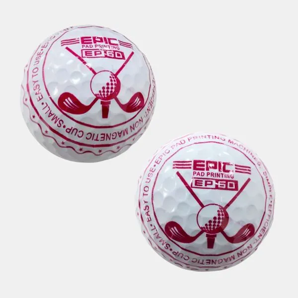 epic pad printing on golf ball