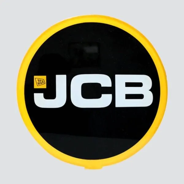 JCB logo printing on plastic part 