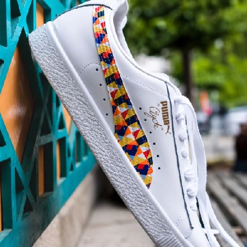 logo pad printing shoe sole of puma 