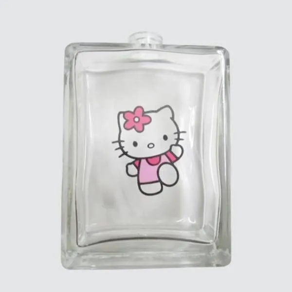 Multi color printing on glass perfume bottle