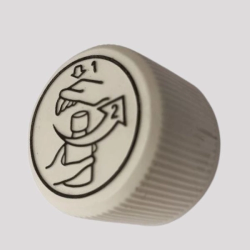 Pad Printing on HDPE Medical Closure Caps