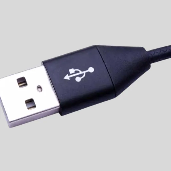 Pad printing on PVC USB connector