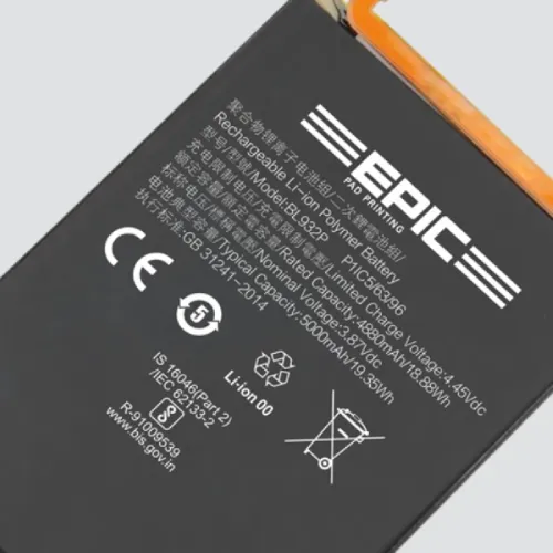 Pad Printing on Lithium-Ion Battery